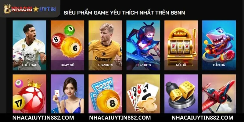 Điểm qua điểm mạnh hút khách của nhà cái 88NN