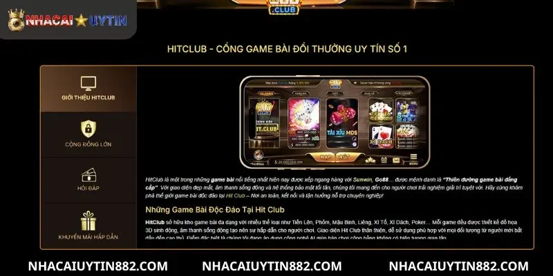 Đôi nét cần nắm về Hitclub