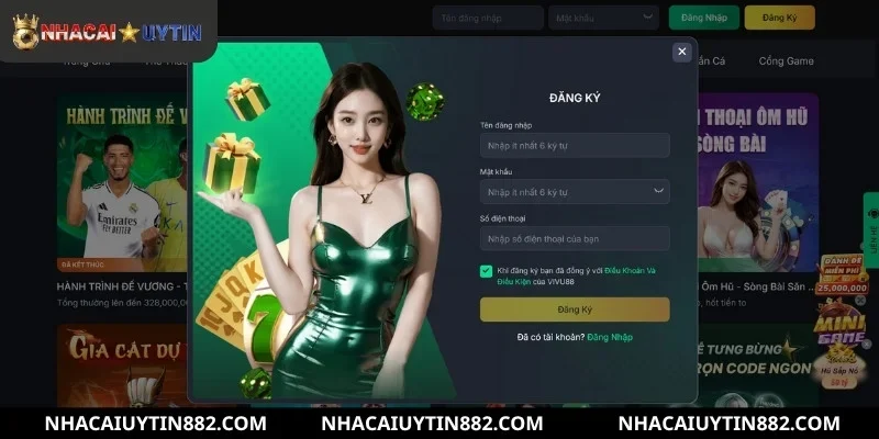 Hướng dẫn chi tiết cách đăng ký tài khoản VIVU88