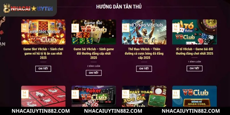 Kinh nghiệm để chơi hiệu quả nhất tại V8