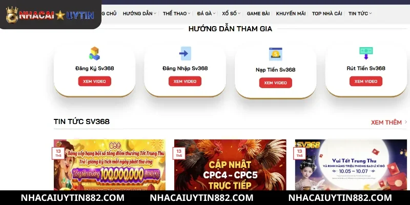 Tầm nhìn và phương châm phát triển của nhà cái SV368