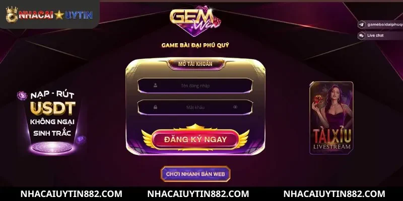 Trải nghiệm người dùng tại Gemwin